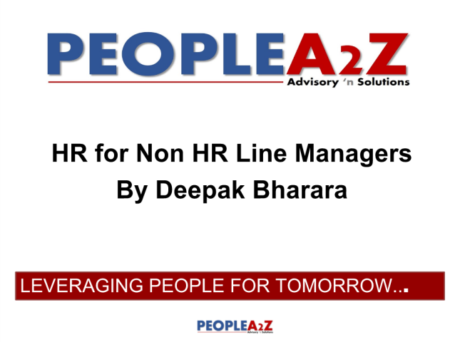 HR for NonHR Line Managers