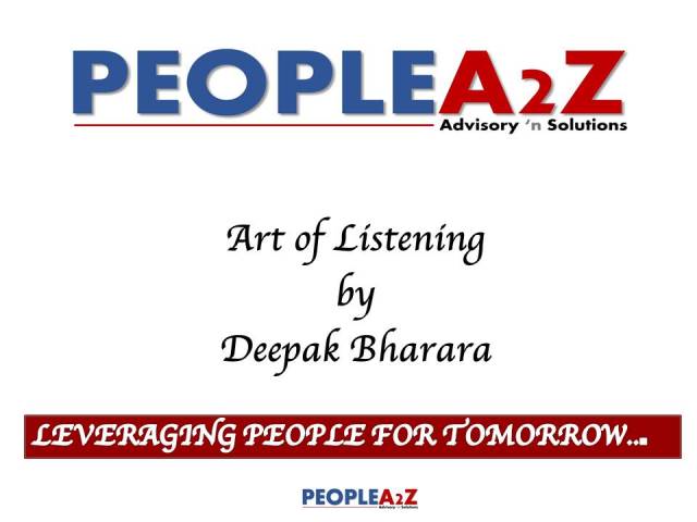 People A2Z Article - Art of Listening