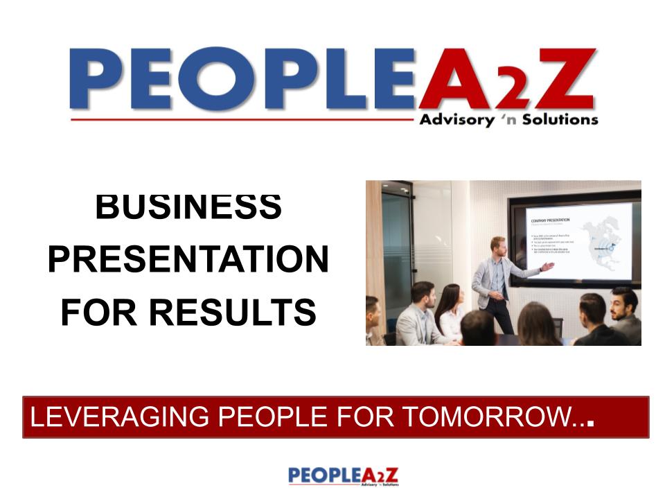 BUSINESS PRESENTATION  FOR RESULTS