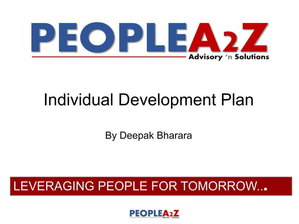 Individual Development Plan