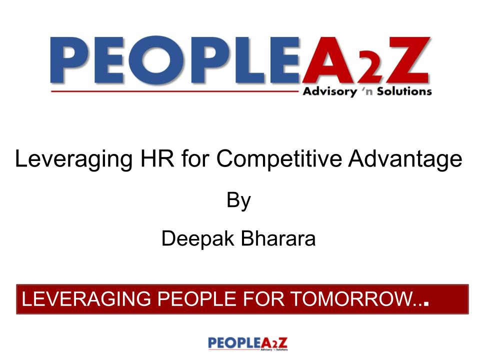 Leveraging HR for Competitive Advantage