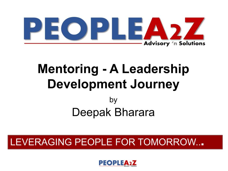 Mentoring – A Leadership Development Journey