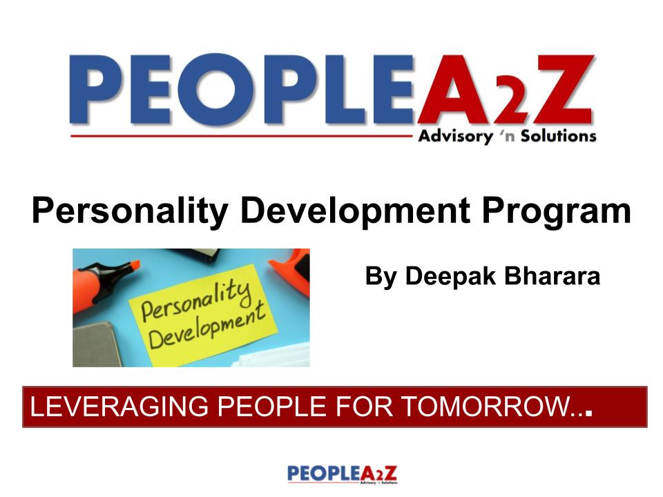 PERSONALITY DEVELOPMENT PROGRAM