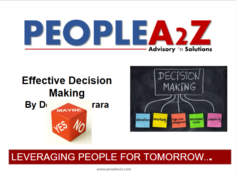 Effective Decision Making